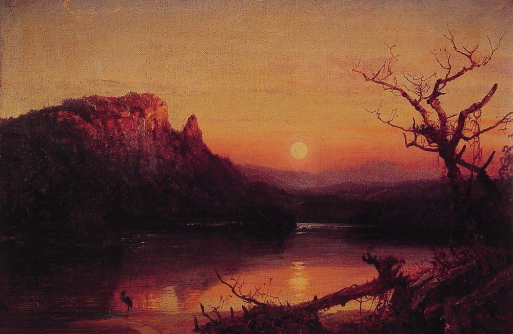 Sunset Eagle Cliff New Hampshire by Jasper Francis Cropsey
