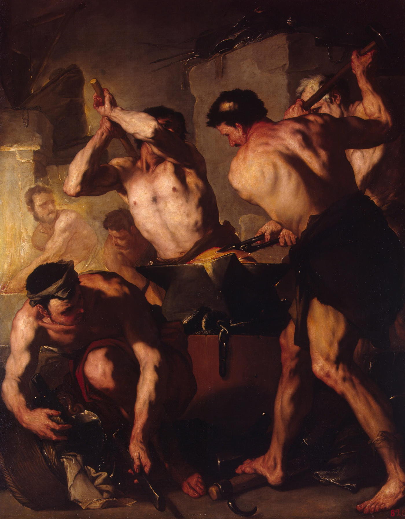 The Forge of Vulcan by Luca Giordano