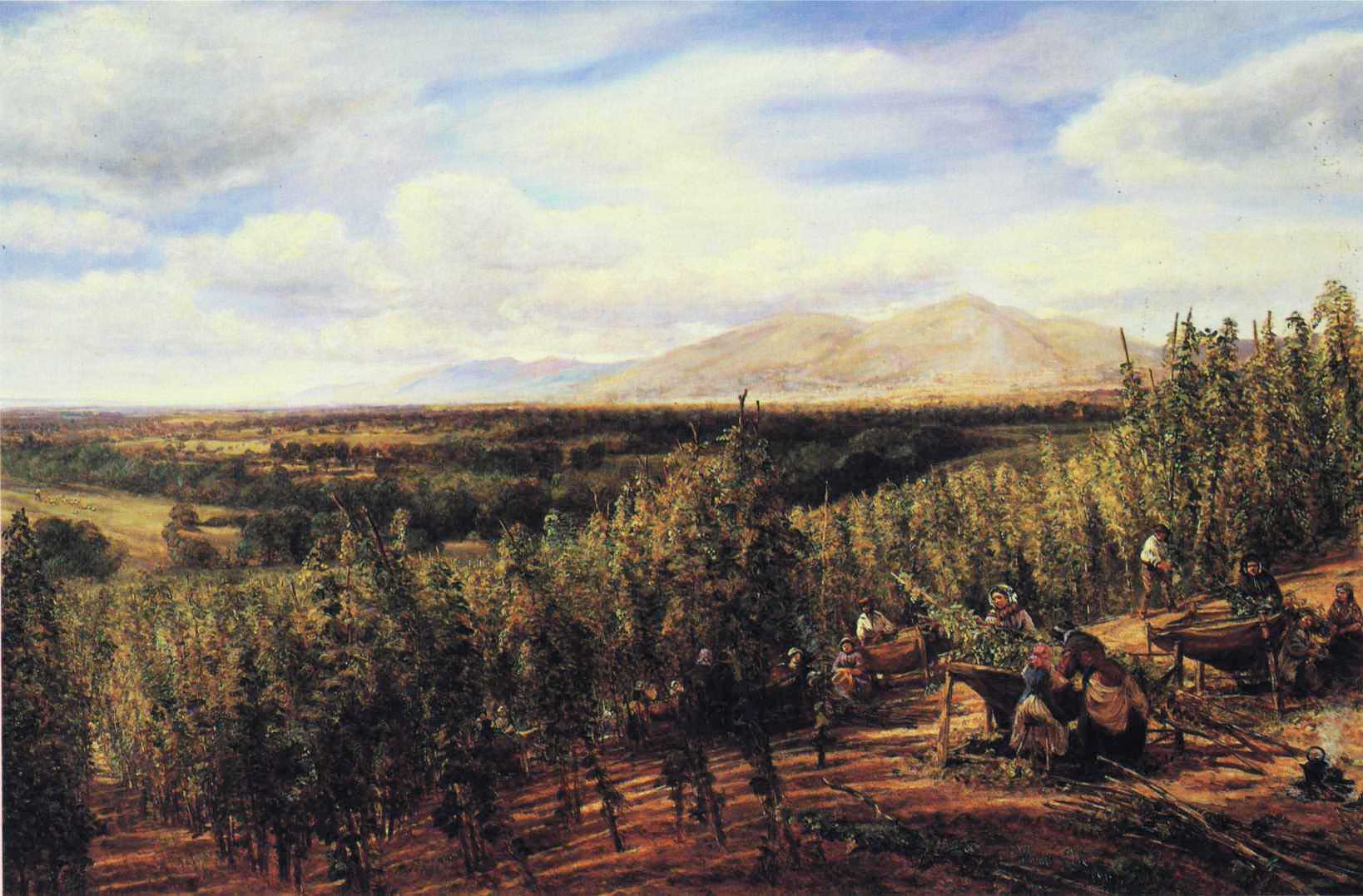 The Hop Gardens by George Vicat Cole