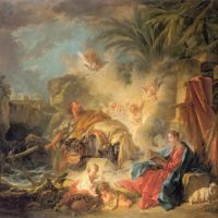 The Rest on the Flight into Egypt by Francois Boucher