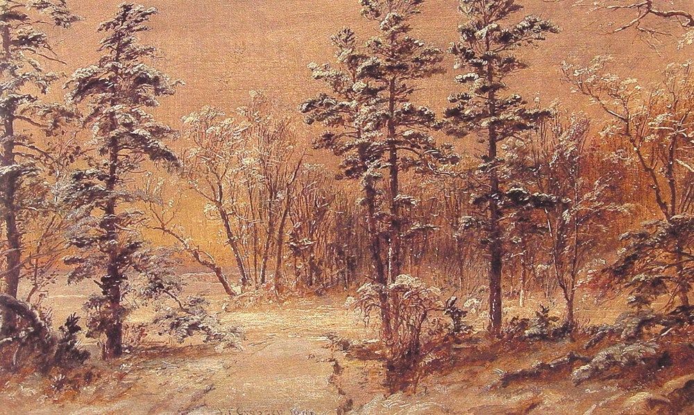 Winter Woodland by Jasper Francis Cropsey