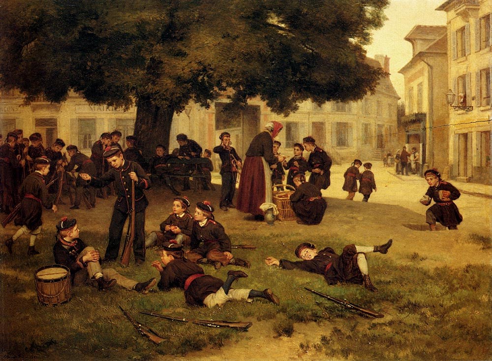 Young Soldiers by Edouard Frere