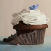 Cupcake with Magenta Sprinkles by Stuart Dunkel