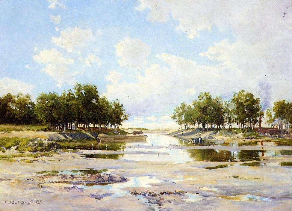 Inlet at Low Tide by Hugh Bolton Jones 