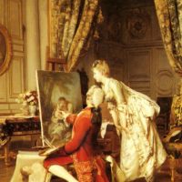 The Artist and his Admirer by Emile Pierre Metzmacher
