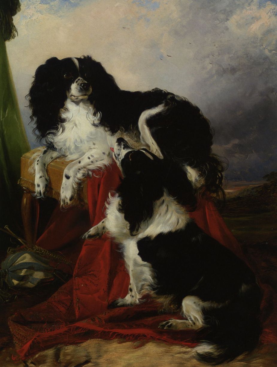 King Charles Spaniels by Richard Ansdell