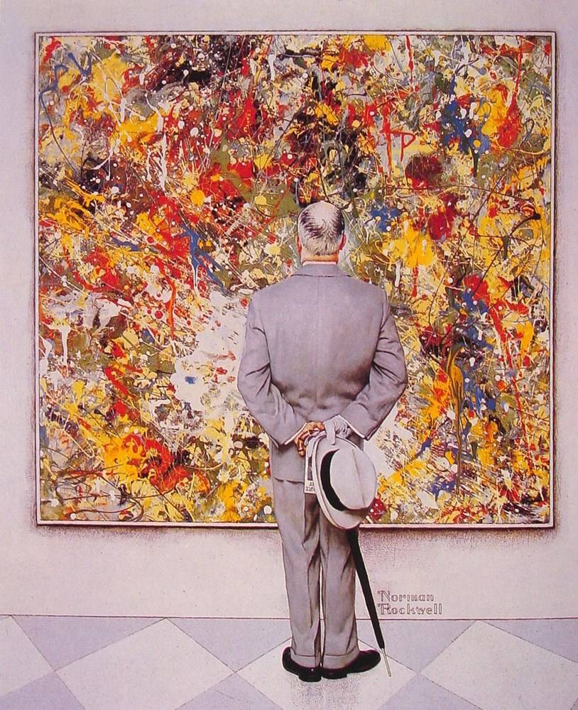 The Connoiseur by Norman Rockwell