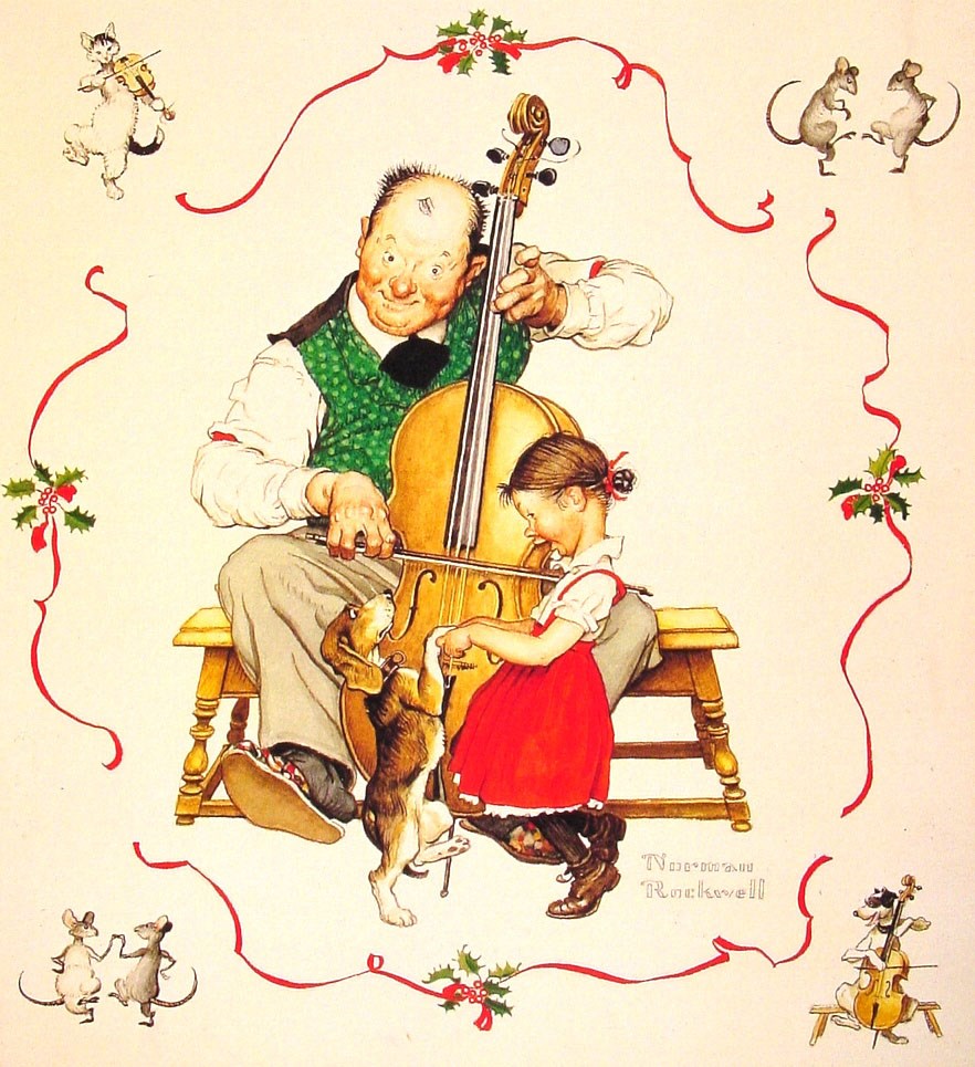 Christmas Dance by Norman Rockwell